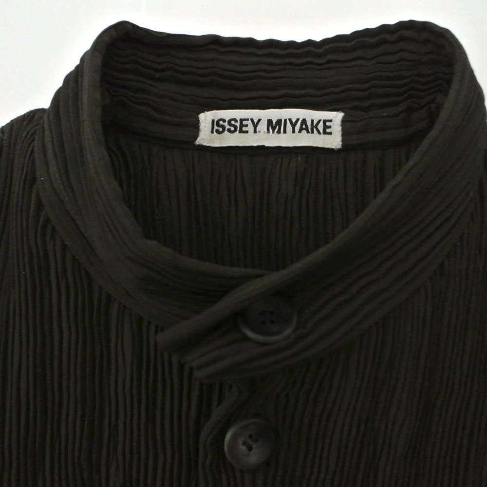 ISSEY MIYAKE crinkle pleat long jacket - Picture 5 of 6